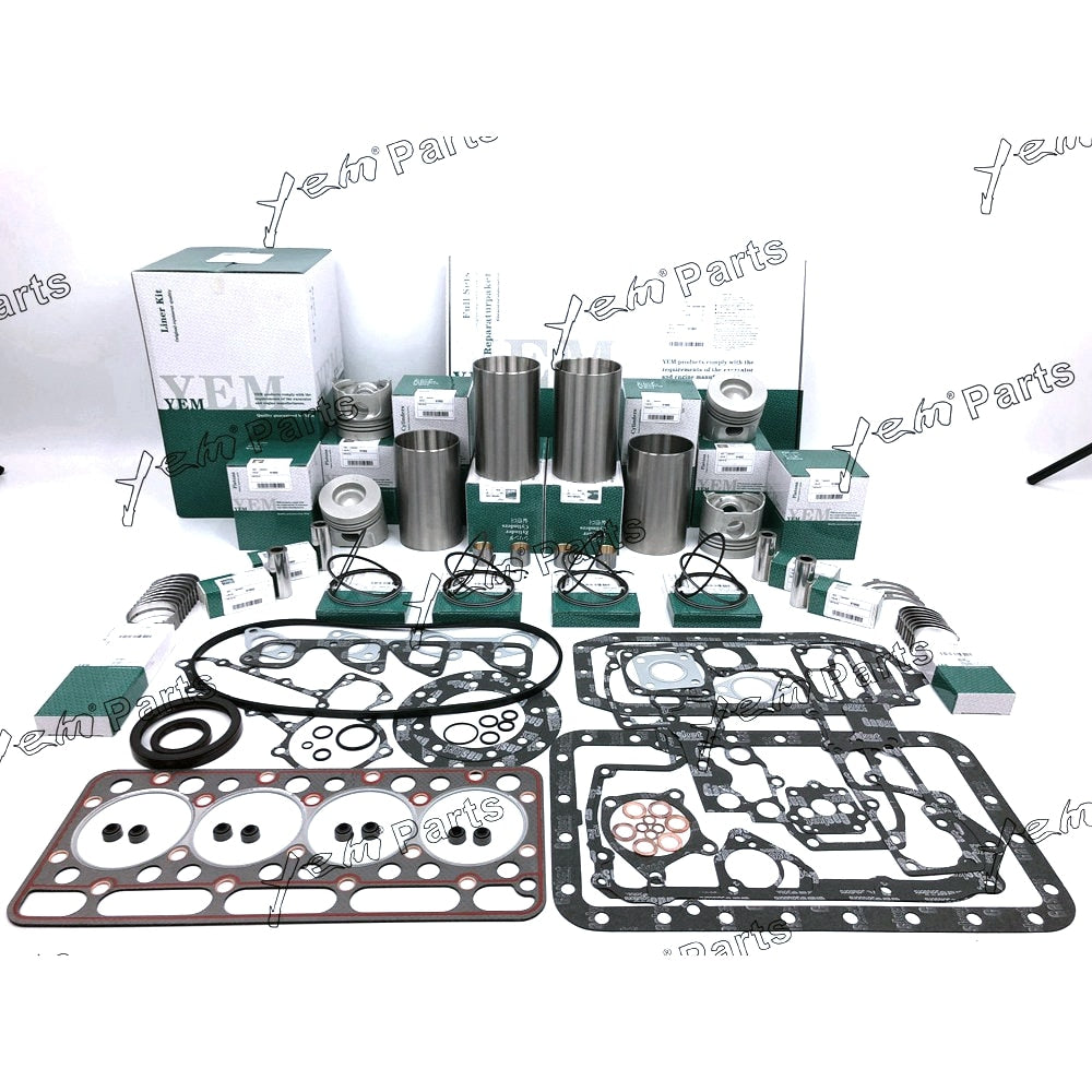 YEM Engine Parts Overhaul Engine Rebuild Kit Set Cylinder Liner For Kubota V1902 Engine For Kubota