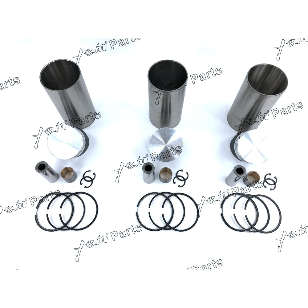 YEM Engine Parts Liner Piston Kit Set STD For Kubota D850 (Liner x3 + Piston x3 + Ring x3) Engine Parts For Kubota