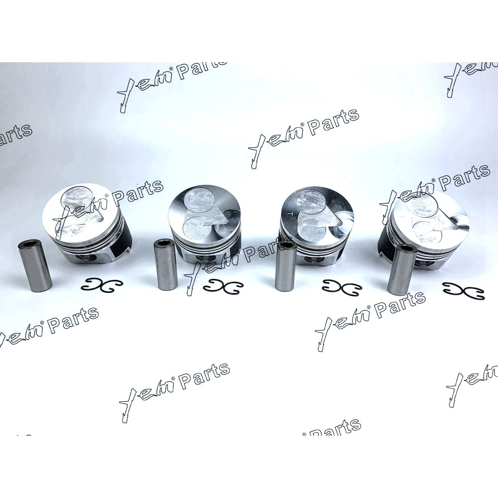 YEM Engine Parts Piston Set Oversize 78mm (+0.50mm) For Kubota V1505 x4PCS Engine Parts For Kubota