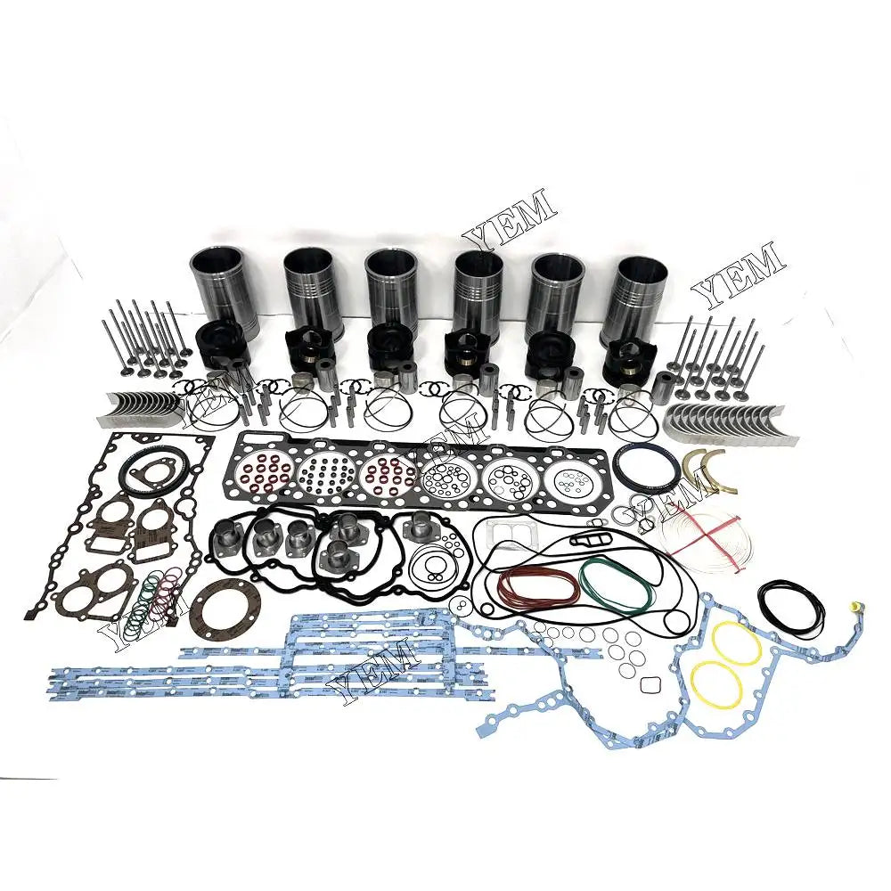 1 year warranty For Caterpillar Overhaul Rebuild Kit With Piston Rings Liner Bearing Valves Gasket Set C18 engine Parts YEMPARTS