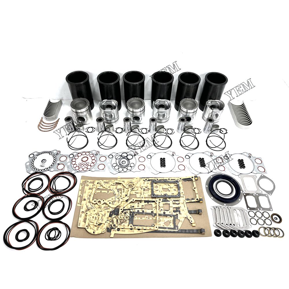 YEM 6D170 Overhaul Rebuild Kit With Gasket Set Bearing Komatsu excavator diesel engine YEMPARTS