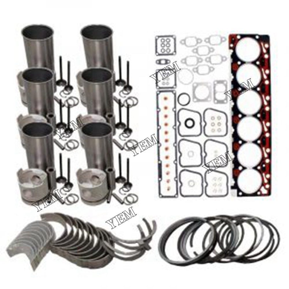 YEM Engine Parts Overhaul Rebuild Kit For Mitsubishi 6D34 6D34T Engine Piston Ring Liner Gasket For Mitsubishi