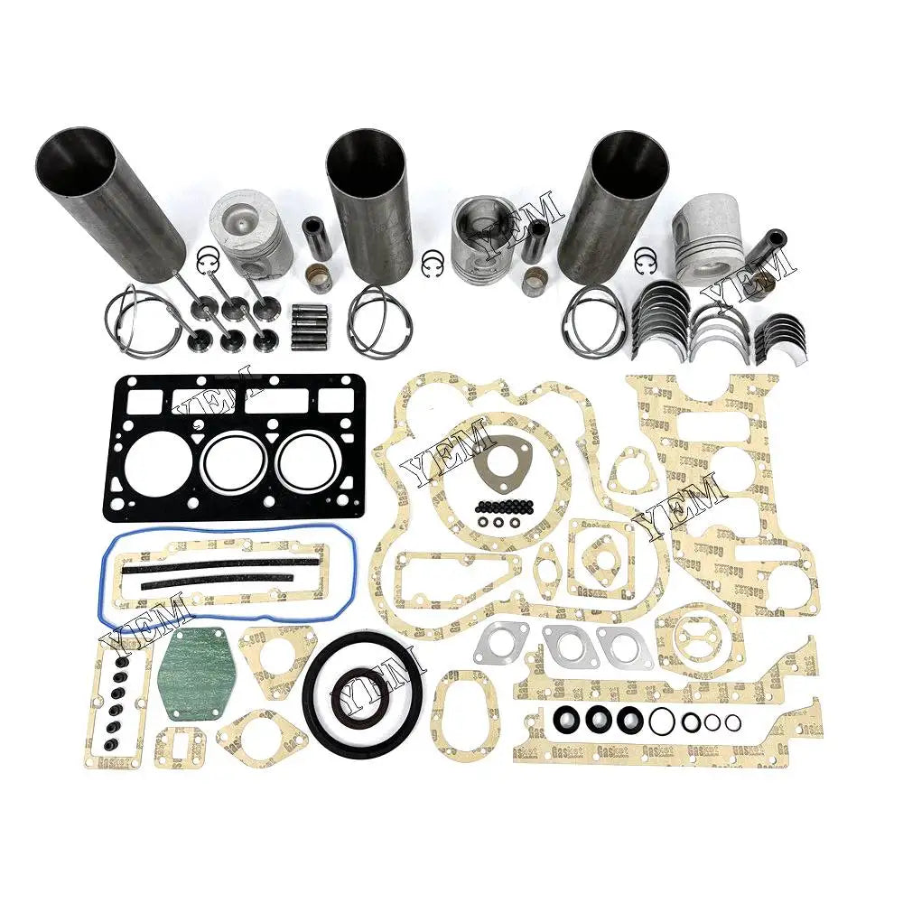 3X High performanceEngine Overhaul Rebuild Kit With Gasket Bearing Valve Set For Perkins 903.27 Engine YEMPARTS