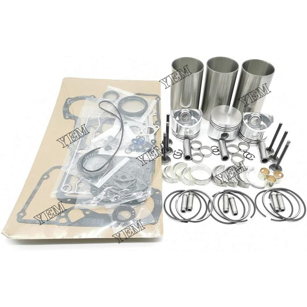 YEM Engine Parts K3C Engine Overhaul Rebuild Kit For Mitsubishi Mini Tractor MT1601 For Mitsubishi