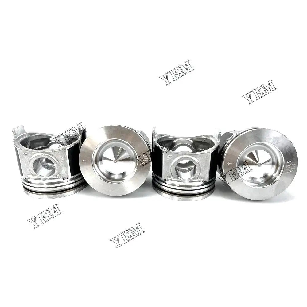 4X Part Number 1J705-21111 Piston For Kubota V2607 V2607-CR Engine YEMPARTS