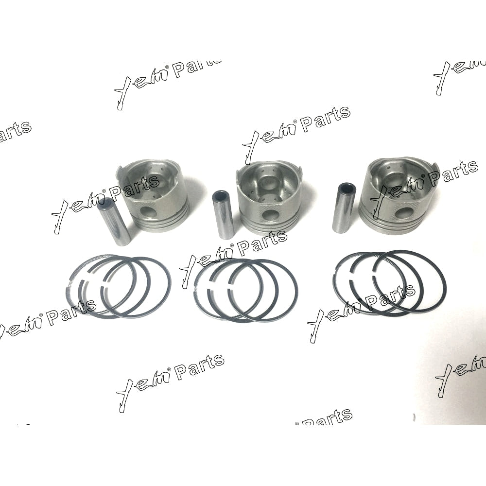 YEM Engine Parts Piston Set STD 70mm For MITSUBISHI L3C x3 PCS Engine Parts For Mitsubishi