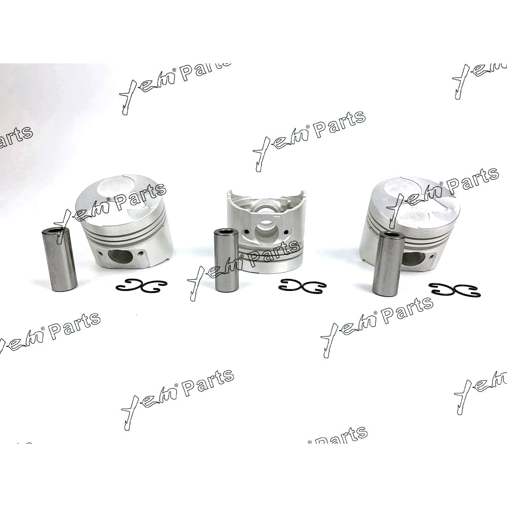 YEM Engine Parts Piston Set STD 76mm For Kubota D1005 x3 PCS Engine Parts For Kubota