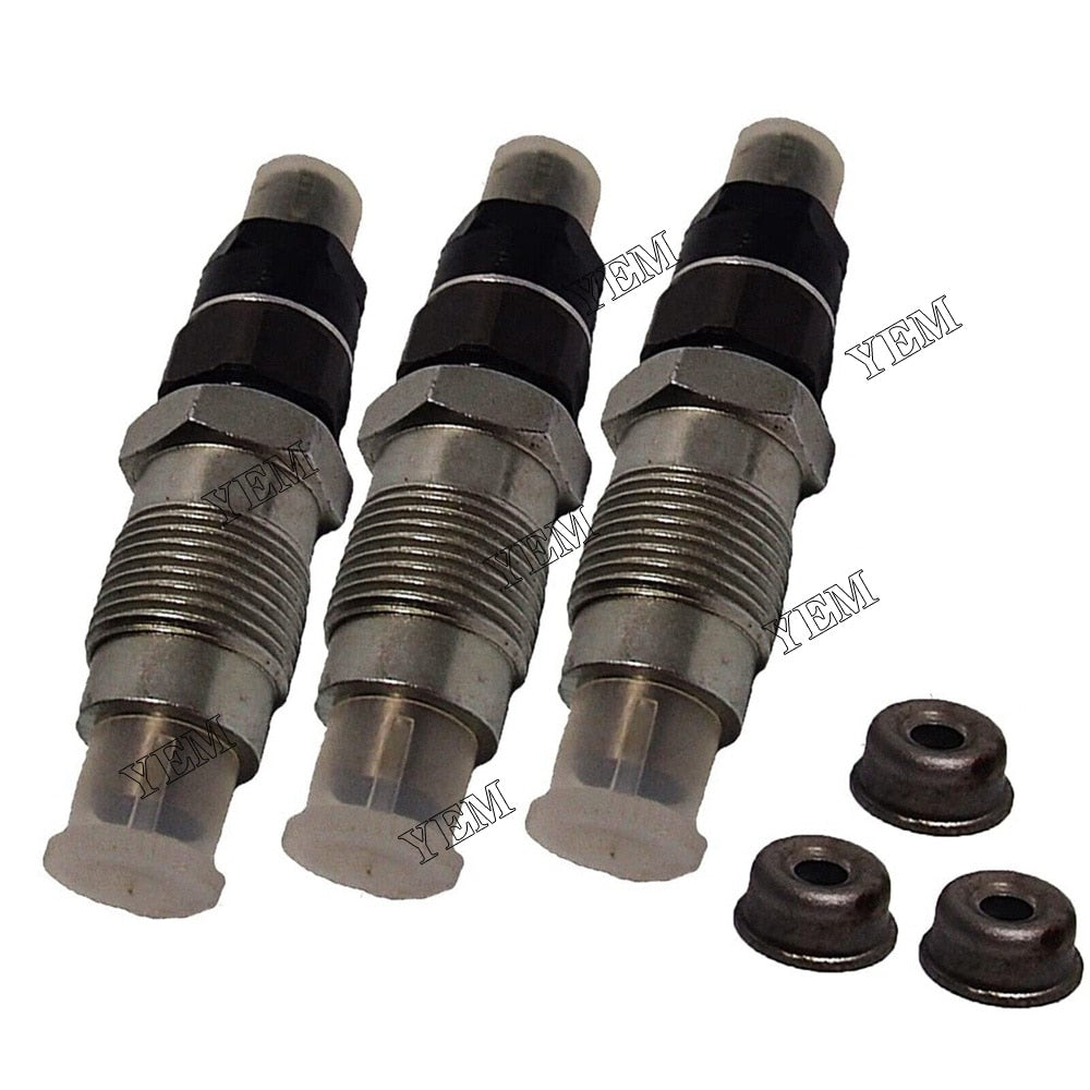 YEM Engine Parts 3X Fuel Injector 16082-53900 for Kubota L2800F L2600F L3240F3 L2900DT L3200 For Kubota