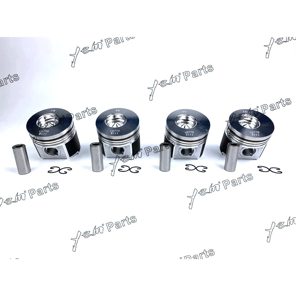 YEM Engine Parts Piston Set STD 83mm For Kubota V2003 x4 PCS Engine Parts For Kubota