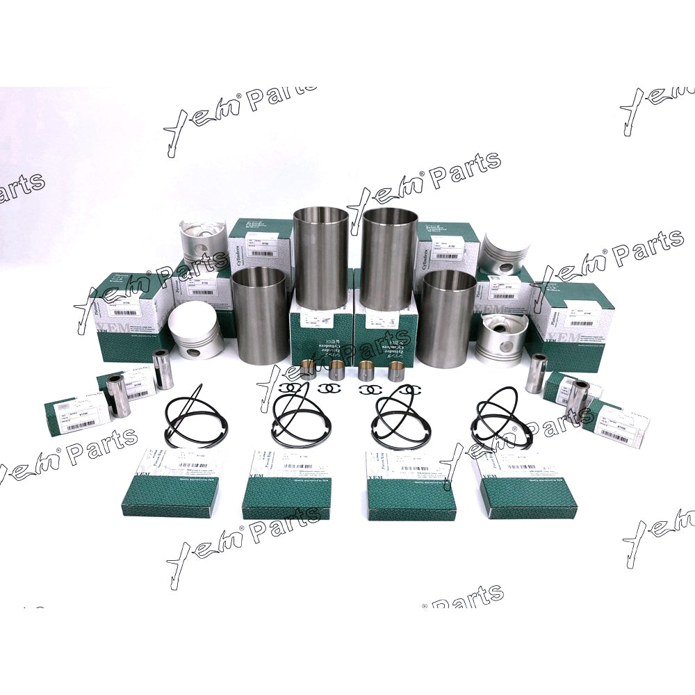 YEM Engine Parts Liner Kit Set STD For Kubota V1702 (Liner+Piston+Piston Ring+Pin Bush x4 ) Engine Parts For Kubota