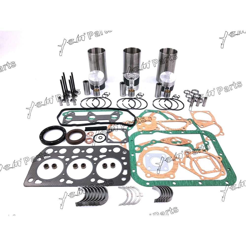 YEM Engine Parts STD Overhaul Rebuild Kit For Mitsubishi K3D Engine W/ Valve For Mitsubishi