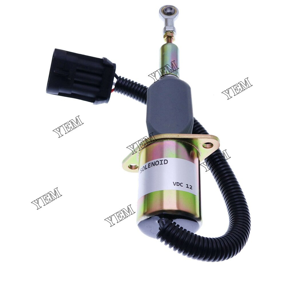 YEM Engine Parts Shut Off Solenoid Valve For Ford New For Holland Tractor 8670 8970 8770 For Other