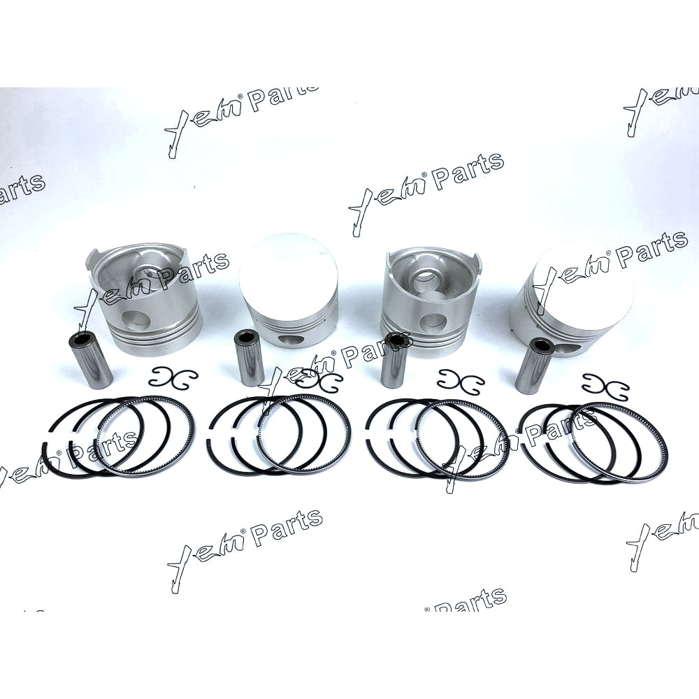 YEM Engine Parts Piston + Ring Kit Set STD 82mm For Kubota D1302 / V1702 Engine Parts For Kubota