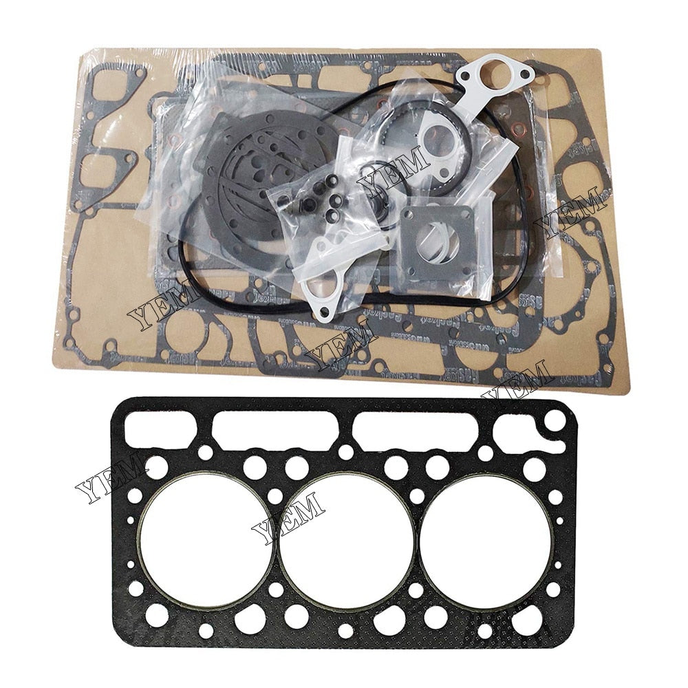 YEM Engine Parts Complete Cylinder Head Assy Valves & Full Gasket For Kubota Engine D950 For Kubota