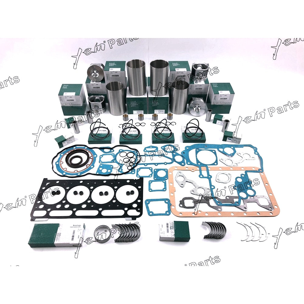 YEM Engine Parts For New Kubota V2403 Engine rebuild Kits Liner Piston Full Gasket Set Bearing For Kubota