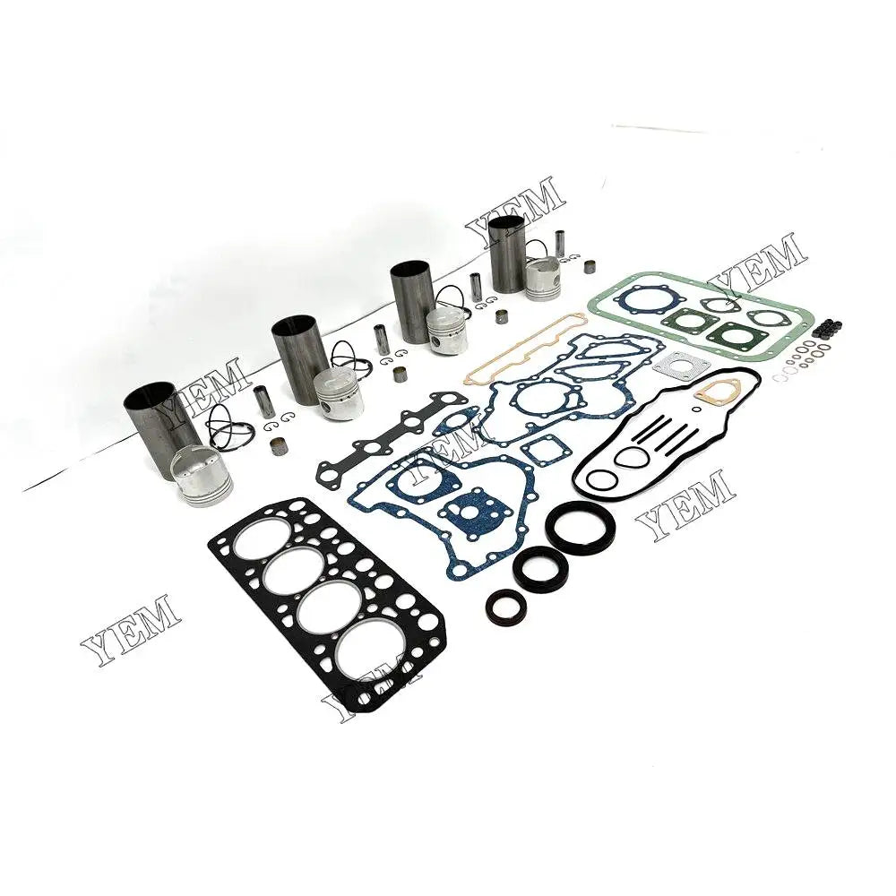 4X High performanceOverhaul Kit With Gasket Set For Mitsubishi K4E-IDI Engine YEMPARTS