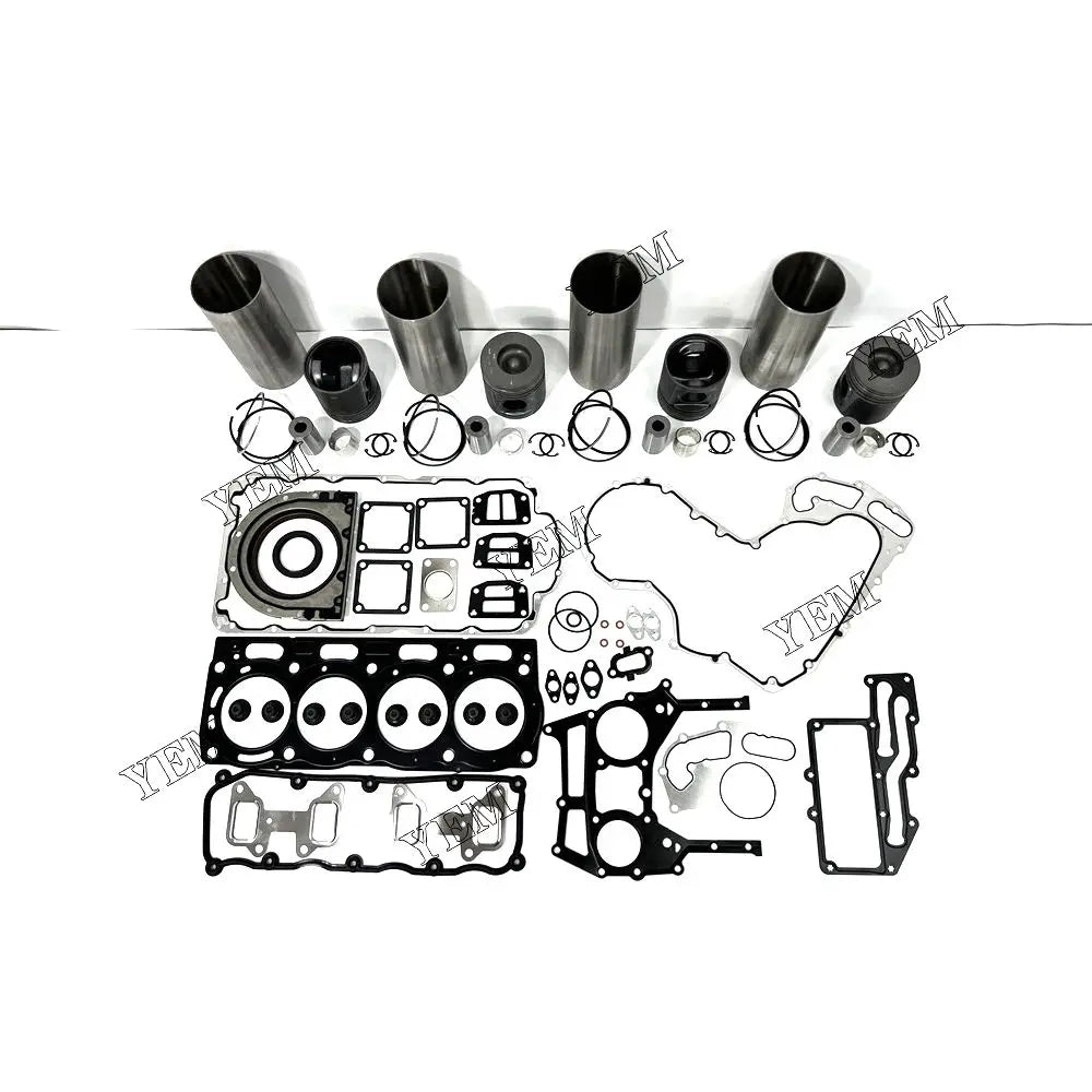 competitive price Cylinder Liner Set With Engine Gasket Kit For Perkins 1104C-44 excavator engine part YEMPARTS