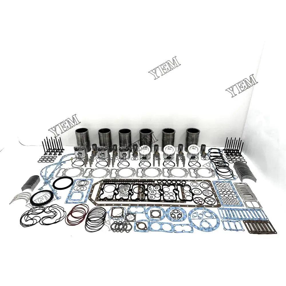 6X High performanceOverhaul Rebuild Kit With Gasket Set Bearing-Valve Train For Mitsubishi S6B3 Engine YEMPARTS