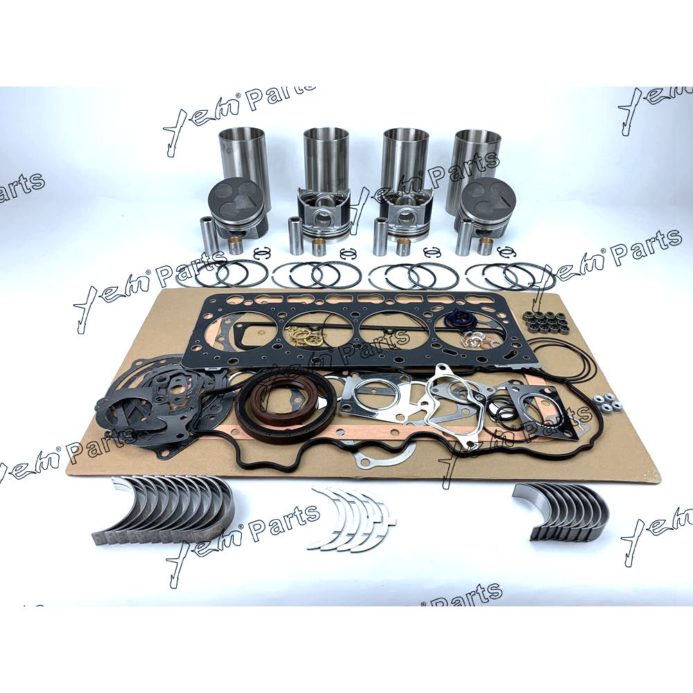 YEM Engine Parts V3600 V3600-E3B overhaul rebuild kit For Kubota Engine parts gasket piston set For Kubota