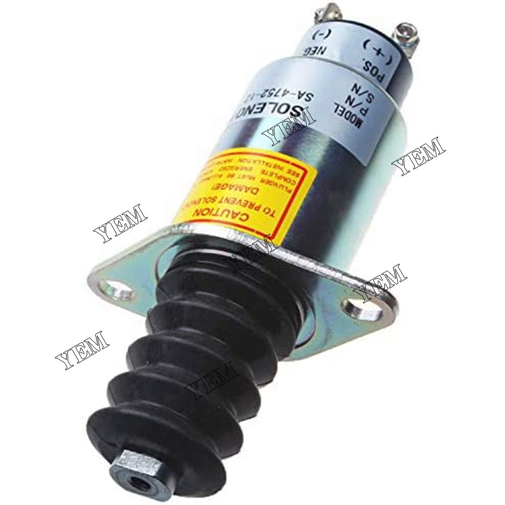 YEM Engine Parts Fuel Shutdown Solenoid 2003-12S7U1B2A SA-4752-12 12V 3 Terminals For Woodward For Other