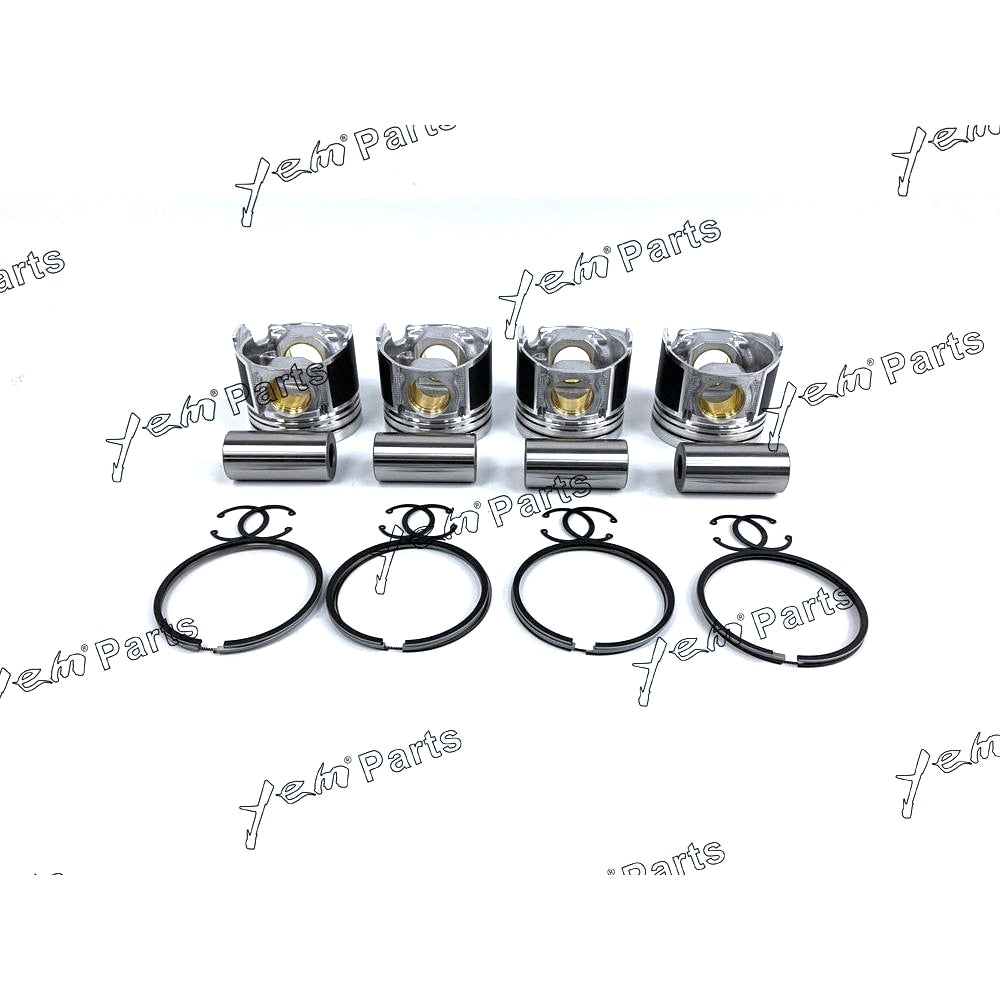 YEM Engine Parts Replace 1G484-2111 4 Set STD Piston (Pin & Clip & Ring) For Kubota PARTS For Kubota