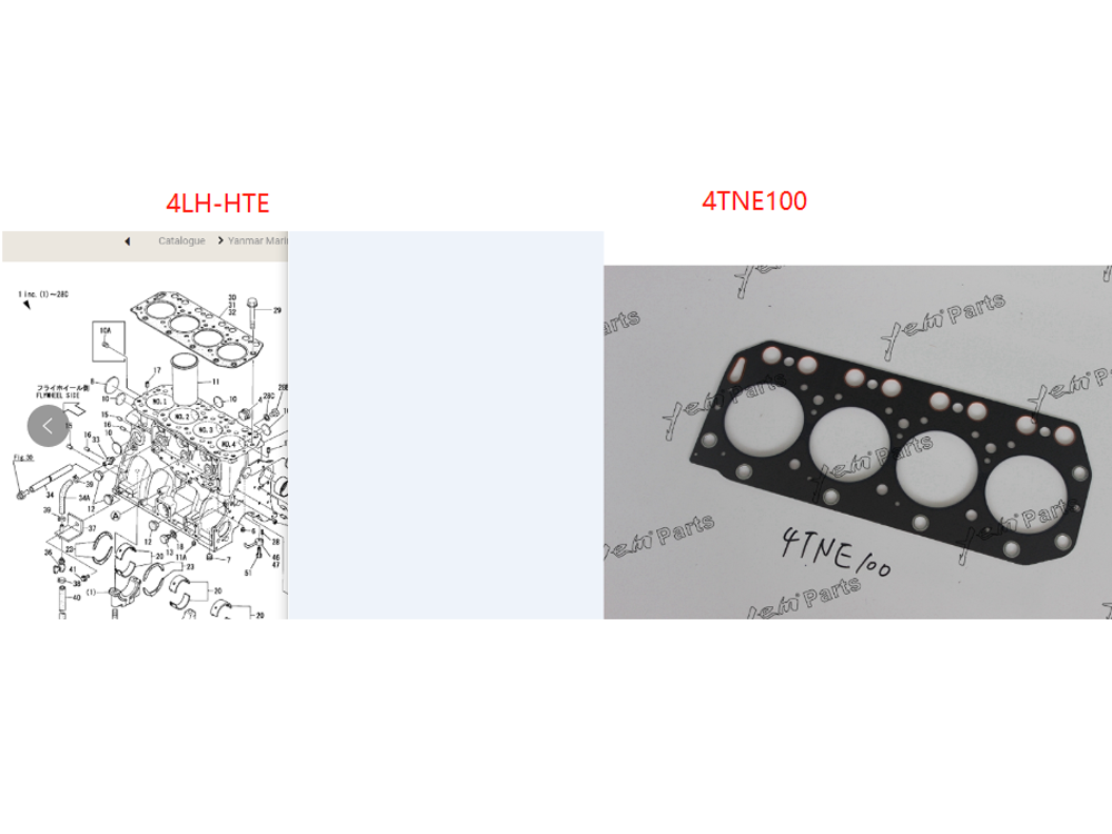 YEM 4LH-HTE Head Gasket Yanmar excavator diesel engine YEMPARTS