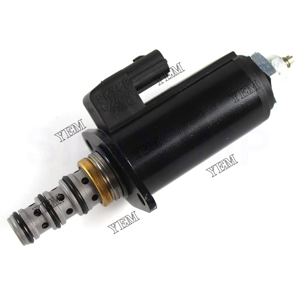 YEM Engine Parts Safety Lock Solenoid Valve KWE5K-31/G24DA50 For KOBELCO Excavator SK200-6E For Kobelco