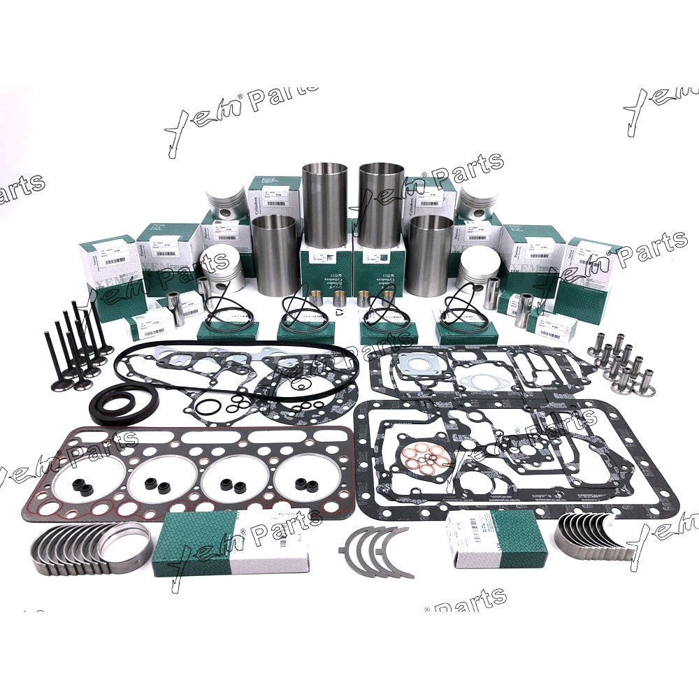 YEM Engine Parts V1702 V1702A Overhaul Rebuild Kit For Kubota KH90 excavator L355DTSS 743 W Valves For Kubota