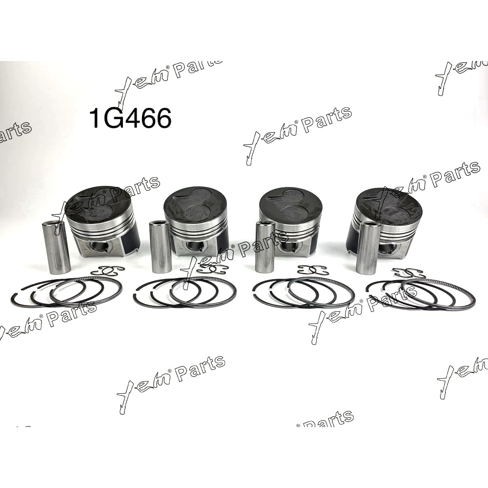 YEM Engine Parts Piston+Ring Kit 87mm Oversize +0.50mm For Kubota V2403-DI (1G924-2111) x4 PCS Engine Parts For Kubota