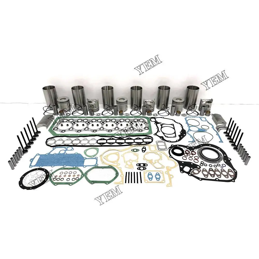 1 year warranty For Isuzu Overhaul Gasket Kit With Cylinder Gaskets Piston Rings Liner Bearing Valves 6D34 engine Parts YEMPARTS
