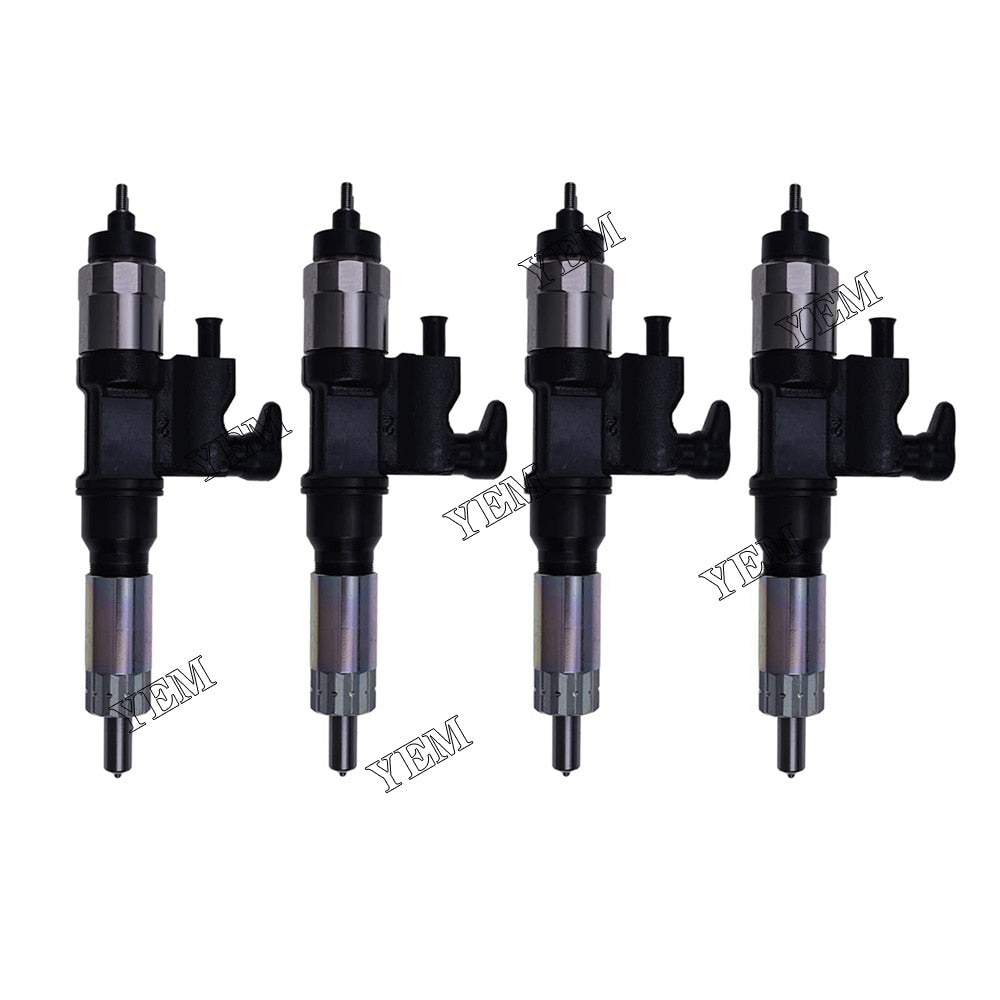 YEM Engine Parts 4 PCS Fuel Injector 095000-5471 8-98151837-0 For Isuzu NPR NPR-HD 4HK1 5.2L Truck For Isuzu