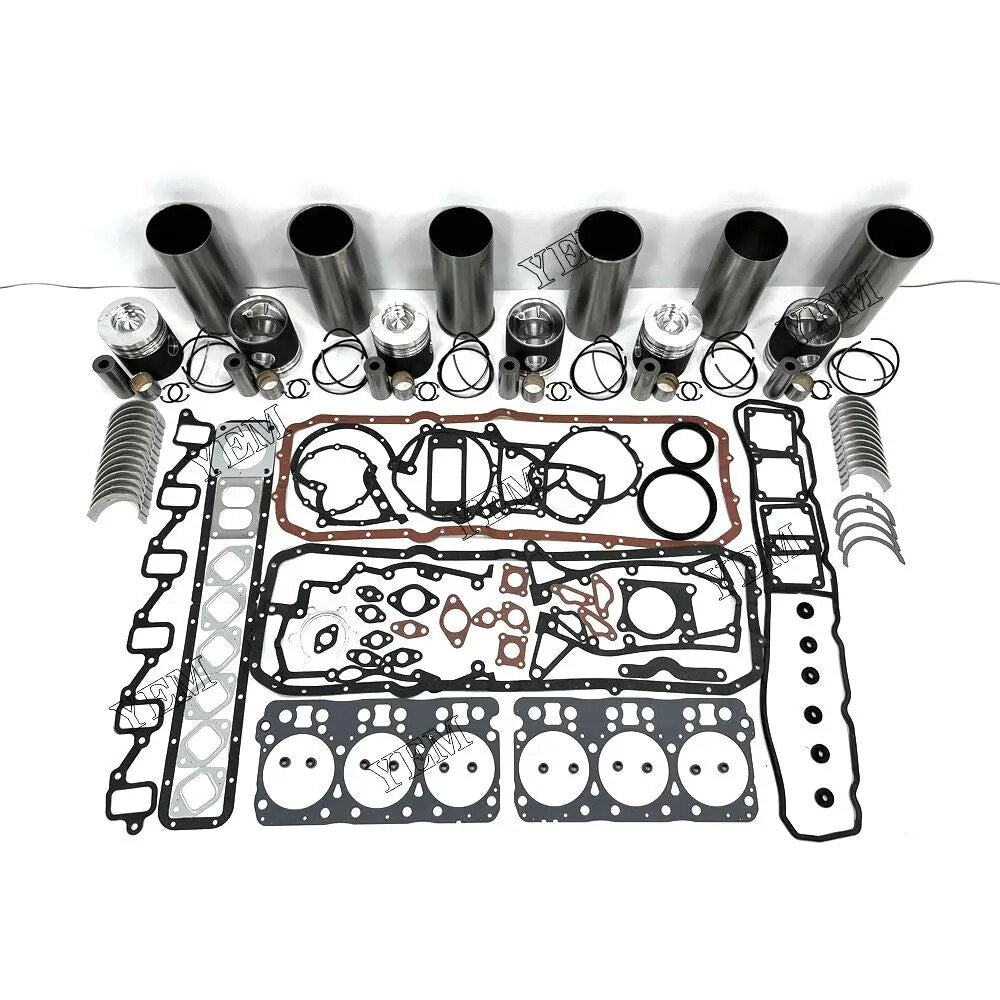 For Doosan excavator engine DE12T Engine Overhaul Rebuild Kit With Gasket Set Engine Valves Main Connrod Bearing YEMPARTS