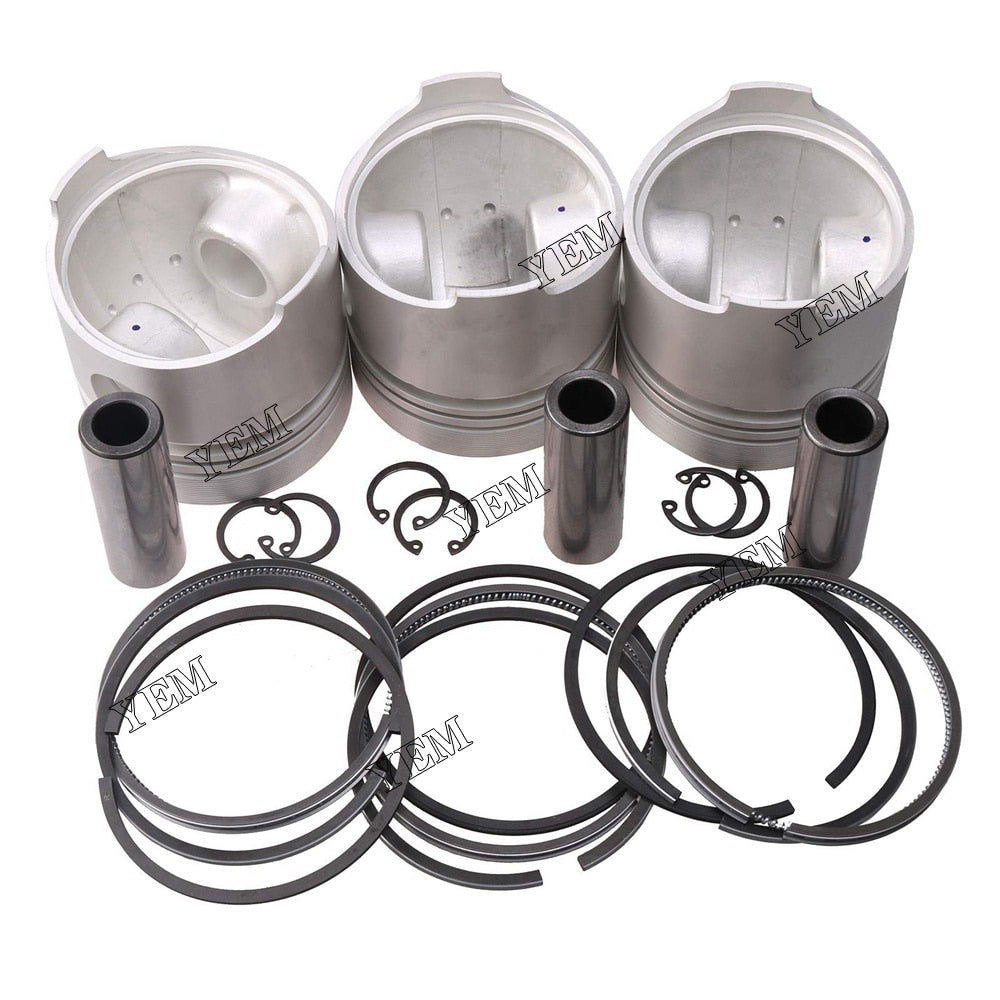 YEM Engine Parts 1Sets STD Piston & Rings For Kubota D1803 Engine For Kubota