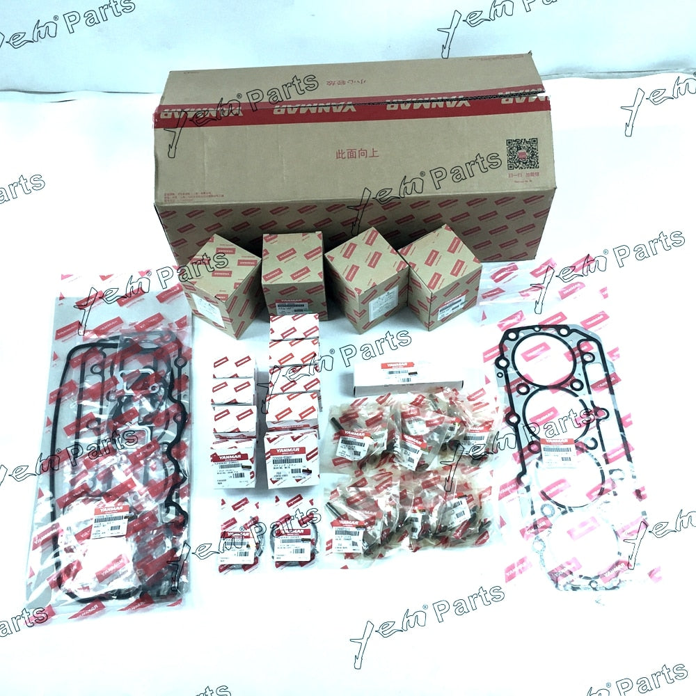 YEM Engine Parts For Yanmar 4TNV98 4TNV98T Engine Rebuild Kit For Takeuchi TL130 TB175 For Yanmar