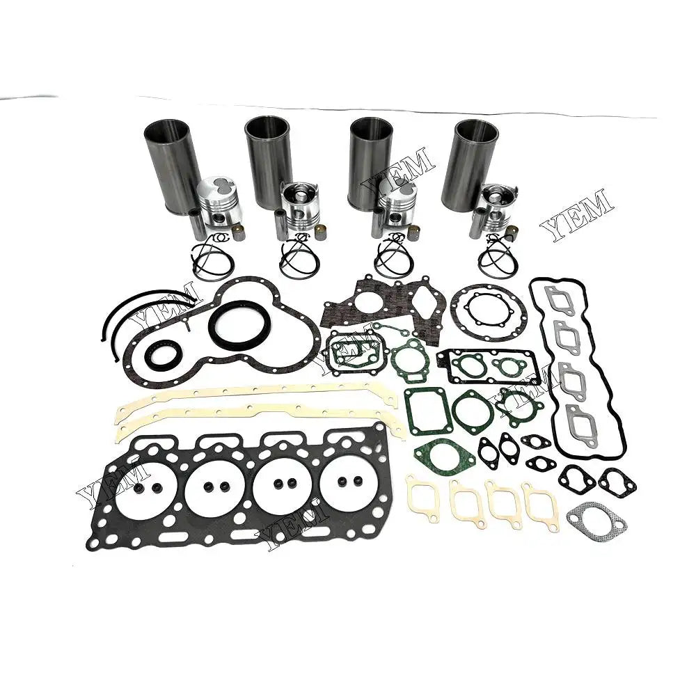 Free Shipping S2 Overhaul Kit With Cylinder Piston Rings Liner Gasket Kit For Mazda engine Parts YEMPARTS