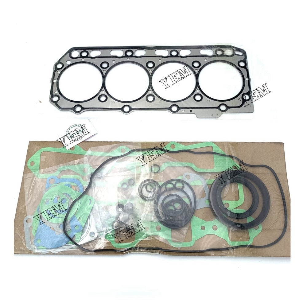 YEM Engine Parts Overhaul Full Gasket Set Head Gasket For TK486 TK486V Yanmar 4TNV86 Engine For Yanmar