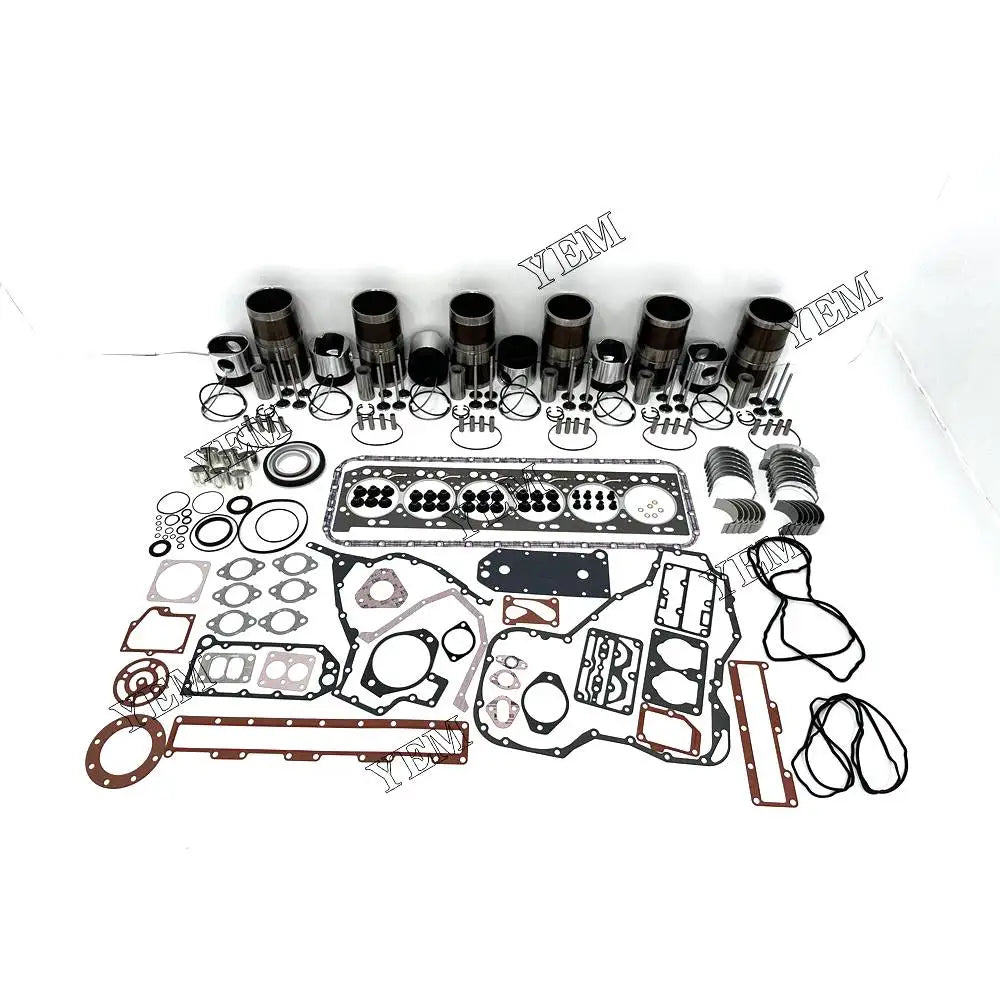 Free Shipping QSL9 Overhaul Repair Kit With Cylinder Gaskets Piston Rings Liner Bearing Valves For Cummins engine Parts YEMPARTS