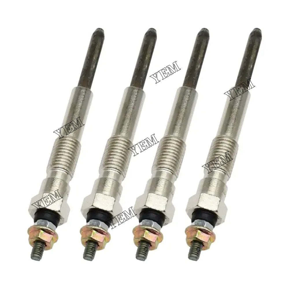 YEM Engine Parts 4 PCS 4D95L-1 Engine Glow Plug For Komatsu 4D95L-1FF 4D95L-1 PC75UU-2 Excavator For Komatsu