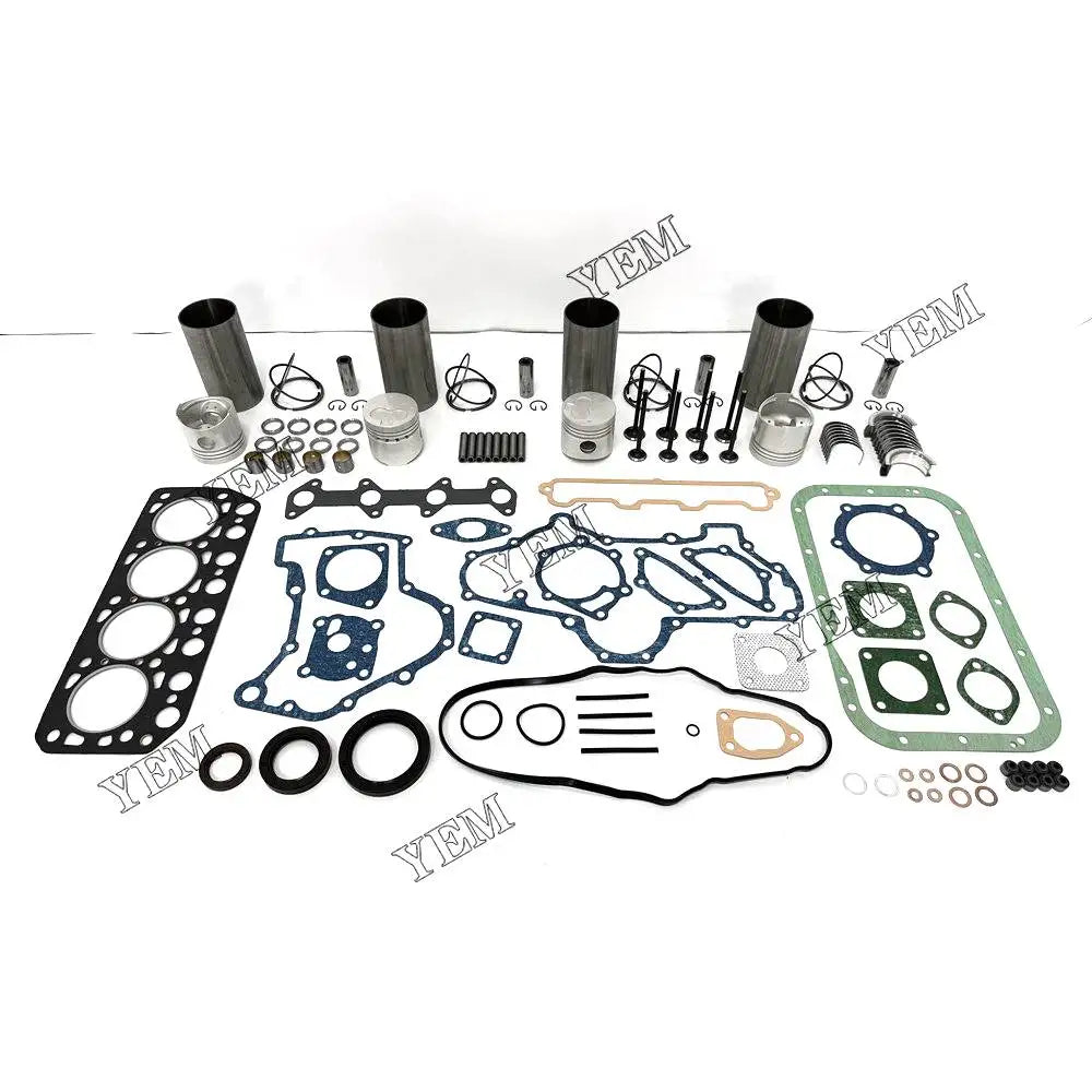 4X High performanceOverhaul Rebuild Kit With Gasket Set Bearing-Valve Train For Mitsubishi K4E-IDI Engine YEMPARTS