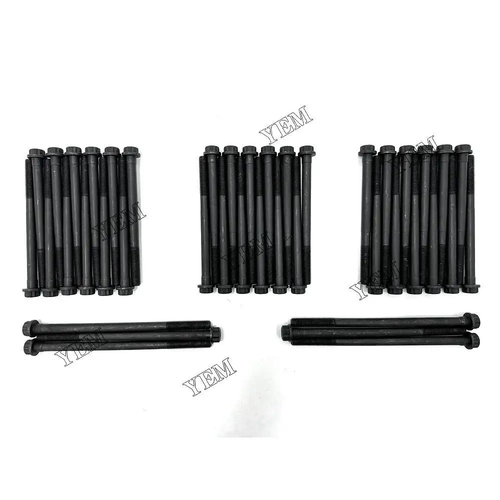 1 year warranty For Isuzu Cylinder Head Bolt 6D24 engine Parts (40pcs) YEMPARTS