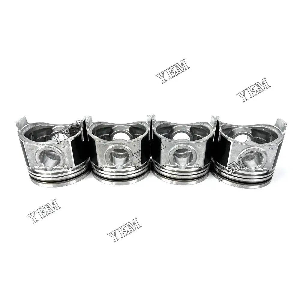 4X Part Number 1J705-21111 +0.5 Piston+0.5 For Kubota V2607 V2607-CR Engine YEMPARTS