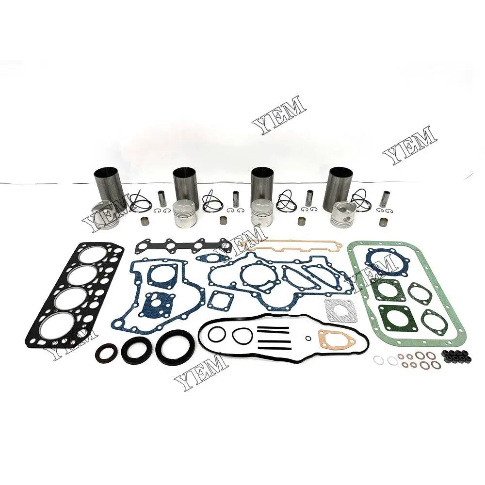 4X High performanceOverhaul Kit With Gasket Set For Mitsubishi K4E-IDI Engine YEMPARTS