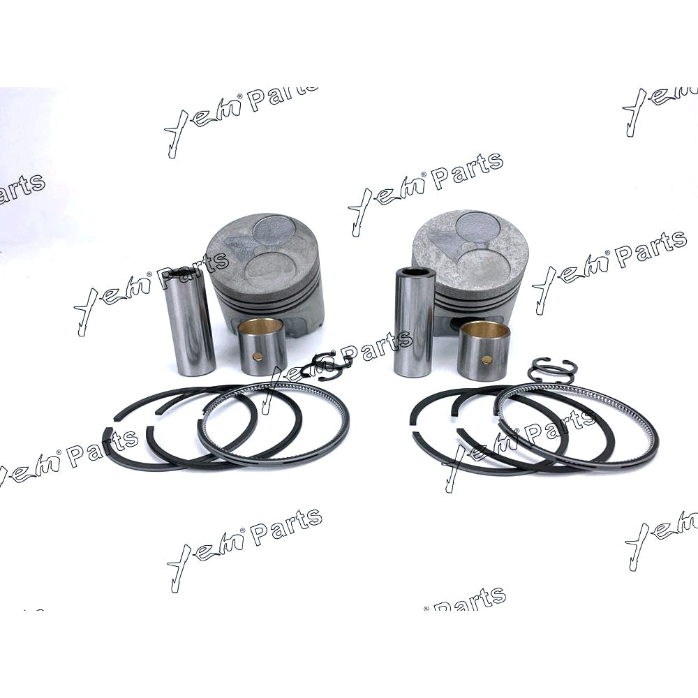 YEM Engine Parts 2 Set STD Cylinder Liner Kit W Piston (Pin & Clip), Rings For Kubota Z402 Engine For Kubota