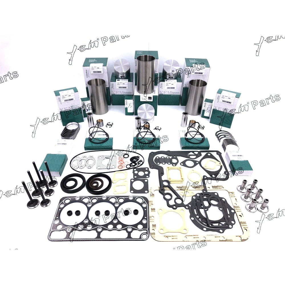 YEM Engine Parts Overhaul Rebuild Kit For Kubota D950-B Engine Bobcat 553 543 543B 543C Loader For Kubota