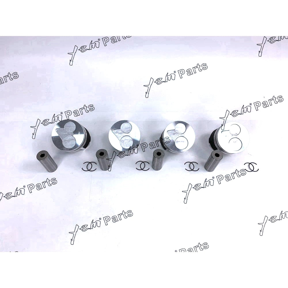 YEM Engine Parts Pistons Set Oversize 87mm (+0.50mm) For Kubota V2203 D1703 Engine Parts For Kubota