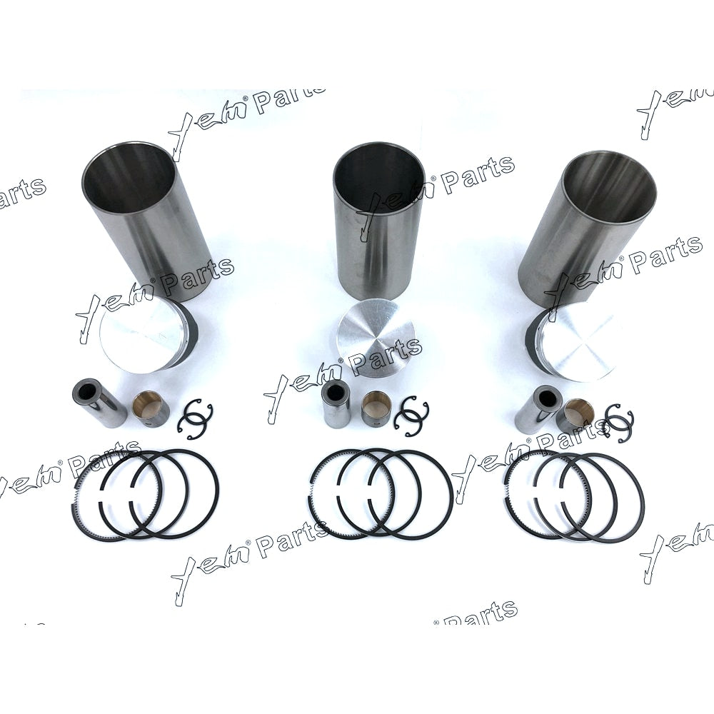 YEM Engine Parts Liner Piston Kit Set STD For Kubota D850 (Liner x3 + Piston x3 + Ring x3) Engine Parts For Kubota