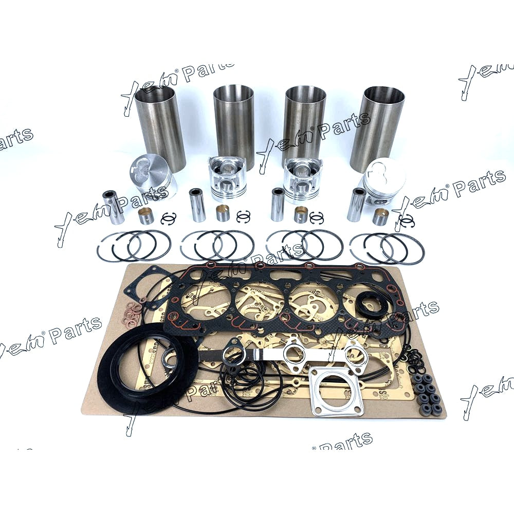 YEM Engine Parts Rebuild Kit For Shibaura N844 N844T Engine Piston Ring Gasket Bearing W Valves For Shibaura