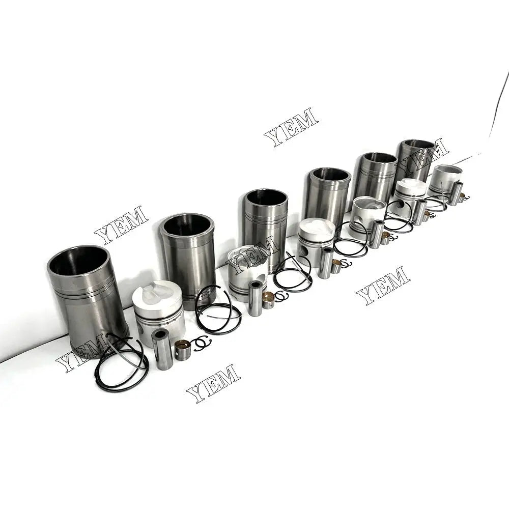 competitive price Cylinder Liner Kit Piston Kit For Mitsubishi 6DS70 excavator engine part YEMPARTS