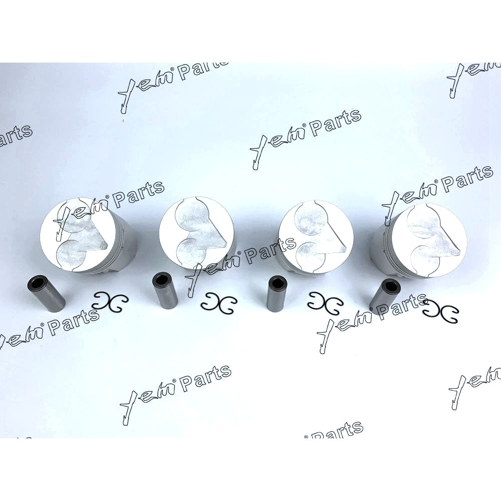 YEM Engine Parts Pistons Set STD 80mm For Kubota V1903 x4 PCS Engine Parts For Kubota