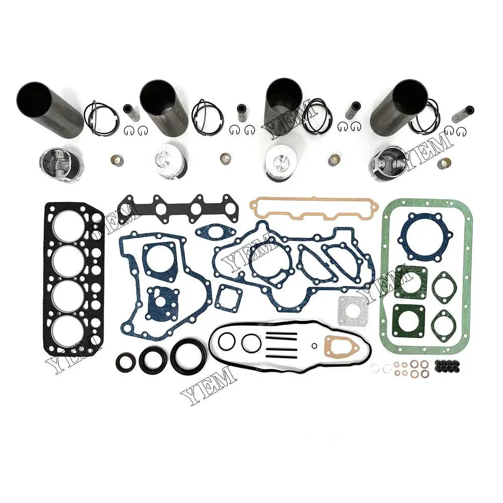 4X High performanceOverhaul Kit With Gasket Set For Mitsubishi K4E-DI Engine YEMPARTS